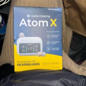 Audien Hearing Atom X Rechargeable Hearing Aids